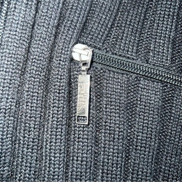 VTG Versace Jeans Coture Full Zip Ribbed Long Sleeve Sweater jacket Mens XXL - Picture 8 of 16